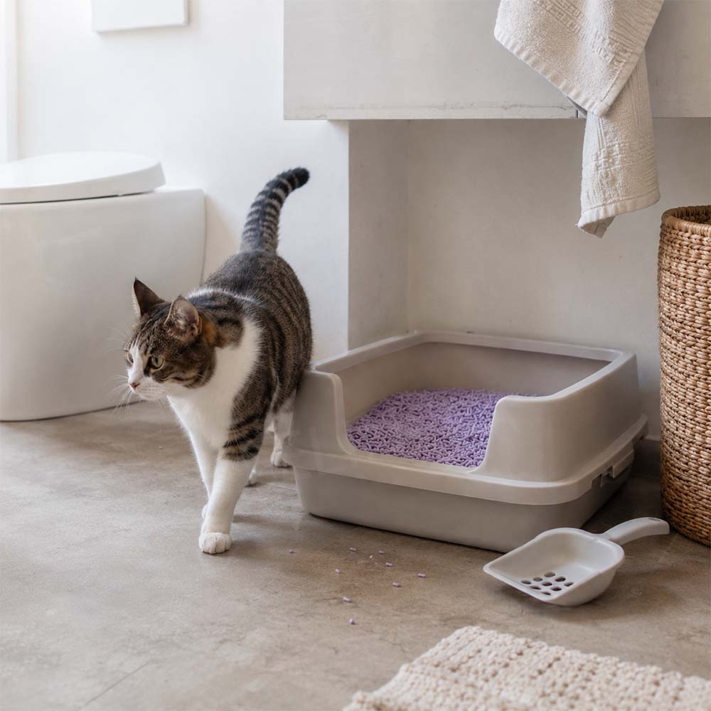 Rastlinná tofu podstielka EcoPurr v peletách