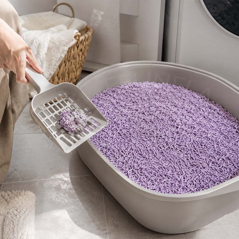 Zhlukujúca tofu podstielka umožňuje vybrať hlavne použité časti