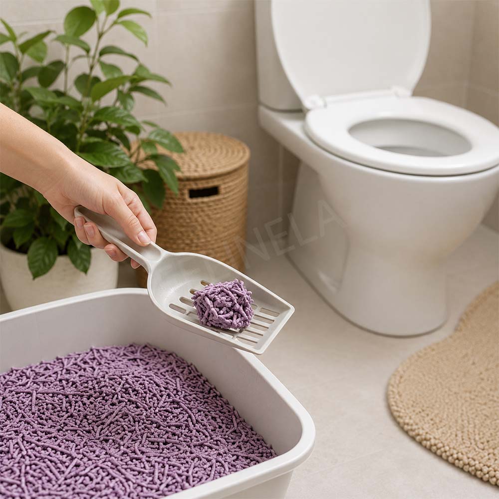 Lisované sójové vlákna v tofu podstielke