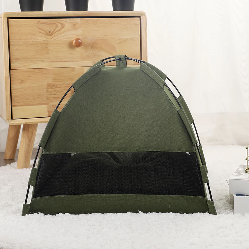Kompaktný rozkladací stan pre mačku s rozmermi 35 cm