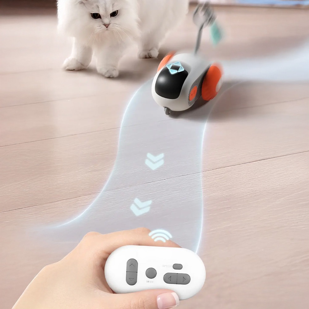 Hračka PurrRacer pre mačky v pohybe