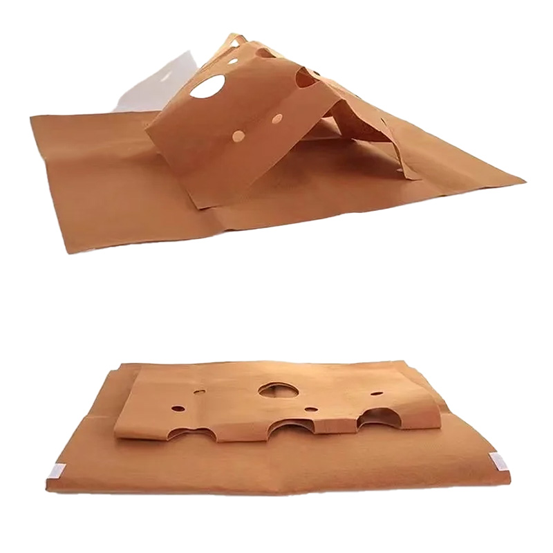 Detail pevného filcového materiálu, ktorý sa nestrapká