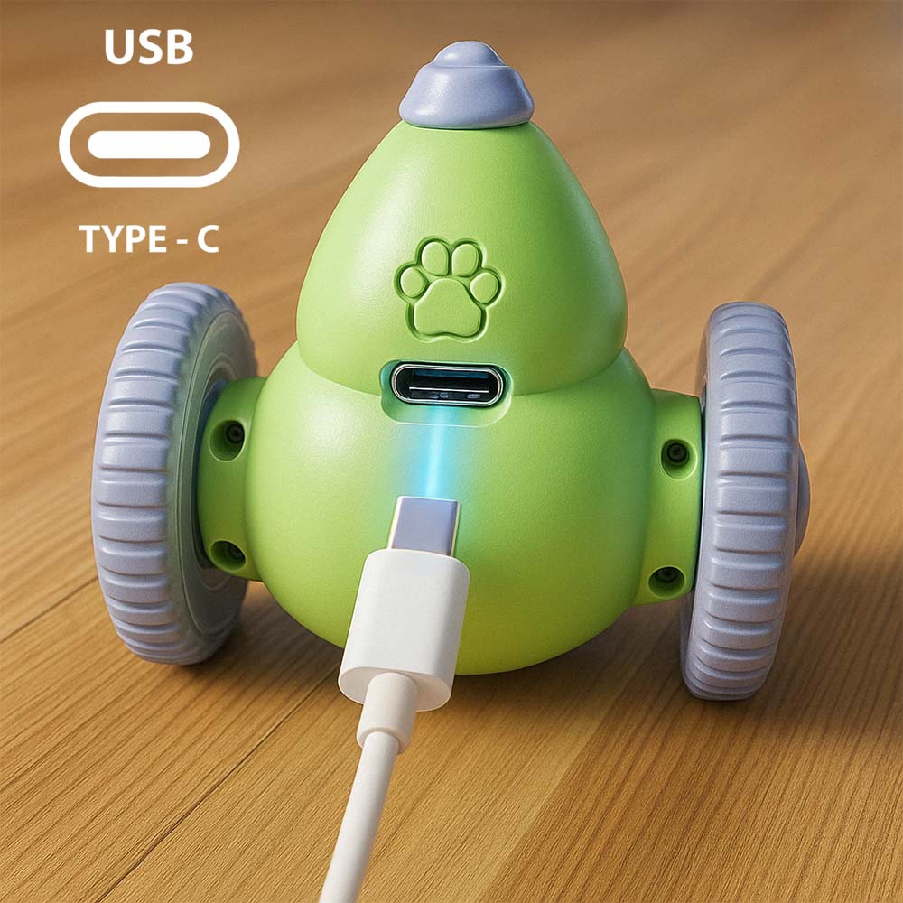 Nabíjateľná myška pre mačky s USB-C